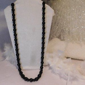 34" NECKLACE WOOD BEAD